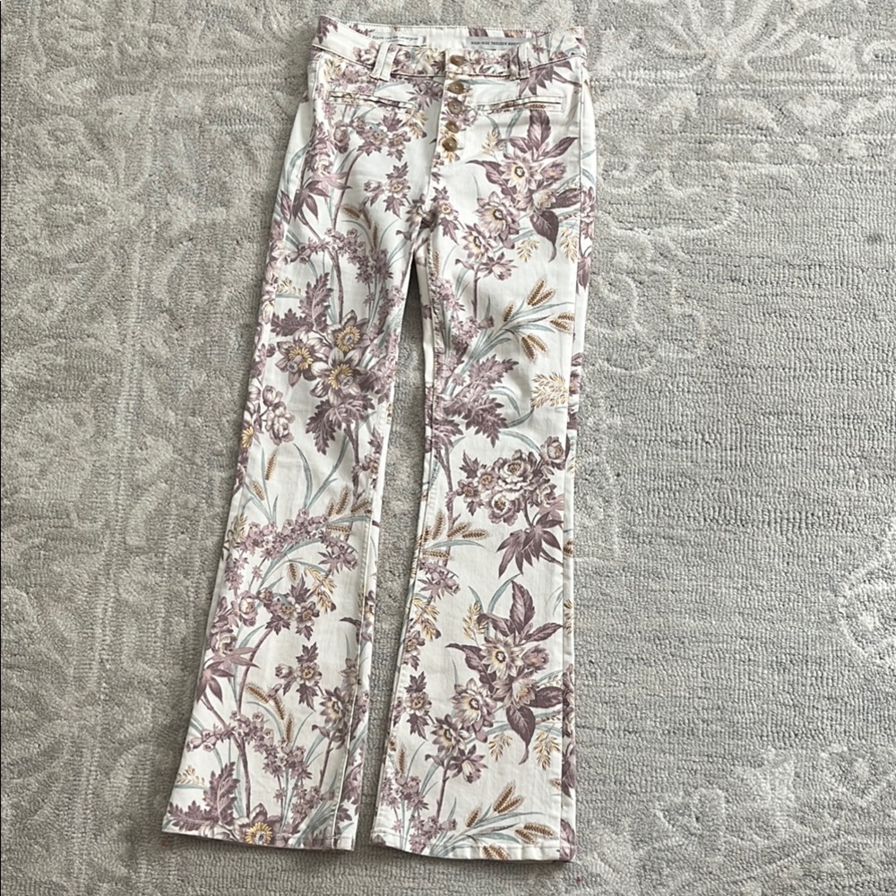 Pilcro and the letterpress by Anthropologie Floral Print Flare Jeans - Picture 3 of 9